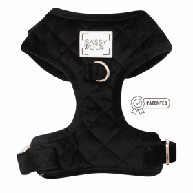 Adjustable Harness (Color: I Do, Too (Black), size: Xsmall)