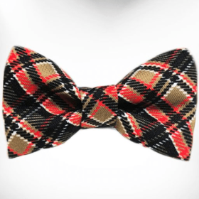 Plaid Dog Collars (Color: Steel Blue, size: L 1" width fits 14-25" neck)